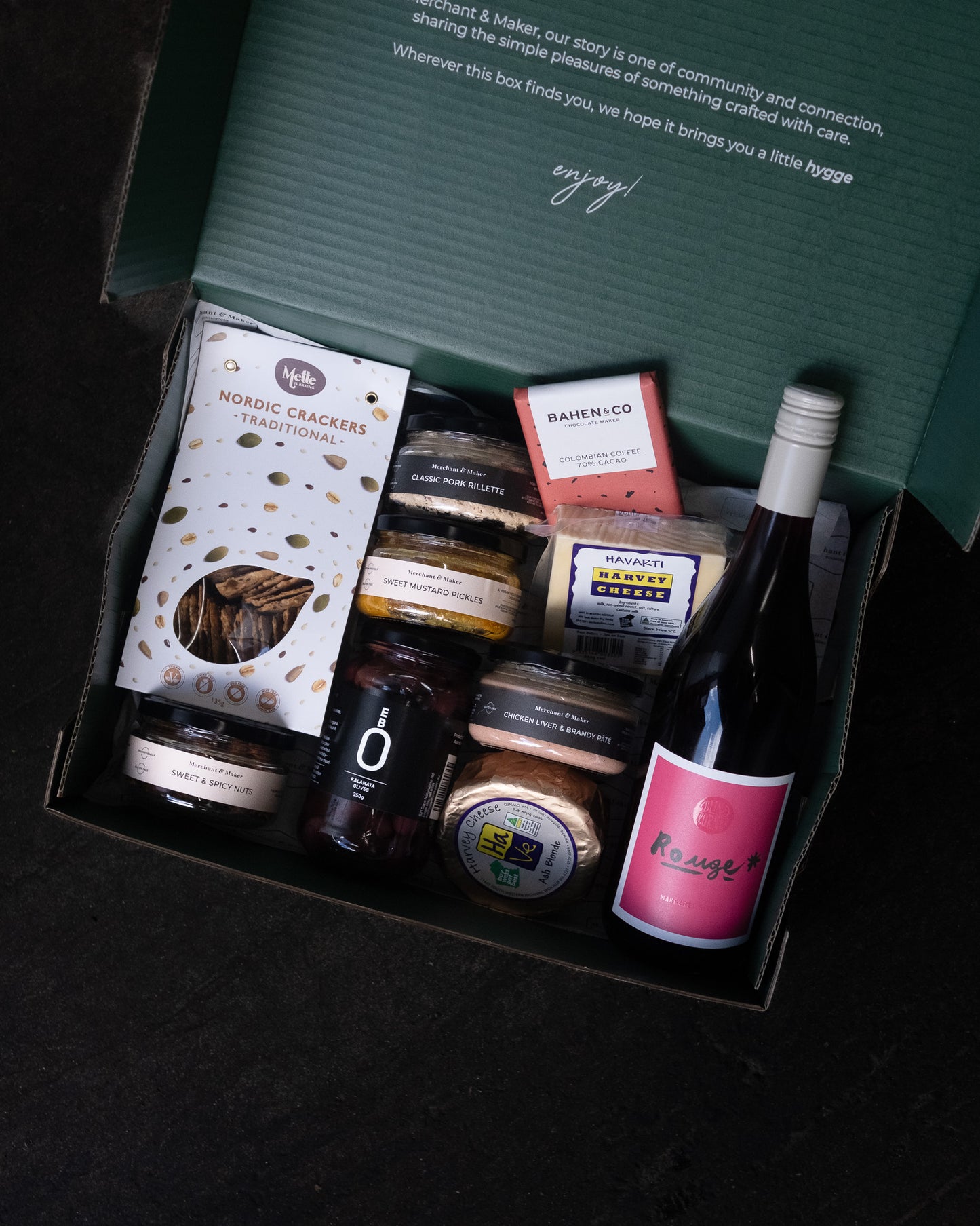 Grazing Board Hamper for Two with Wine