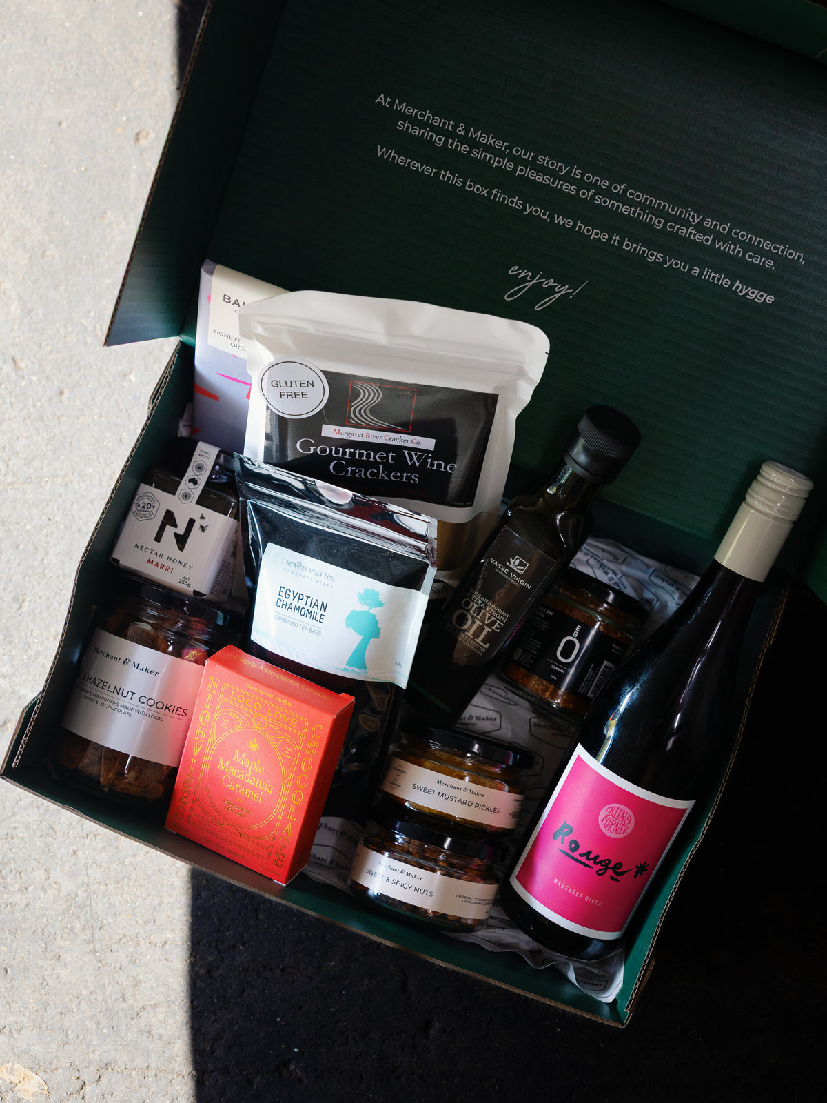 Premium Corporate Gift Hamper with Wine