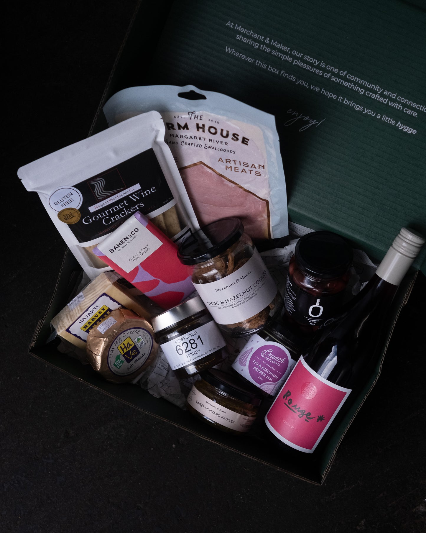 Premium Local Gourmet Hamper with Wine